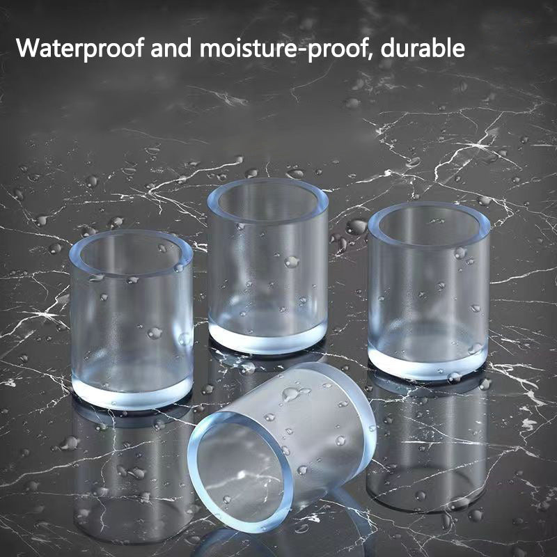 4Pcs/Set 38mm Round Soft Rubber Furniture Feet Bottom Socks Floor Protectors Pads Pipe Cover Transparent Chair Leg Caps 4Pcs/Set 38mm Round Soft Rubber Furniture Feet Bottom Socks Floor Protectors Pads Pipe Cover Transparent Chair Leg Caps